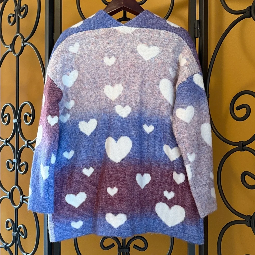 FRANCESCA’S Anthropologie Halley Hearts Open Cardigan - Picture 5 of 10